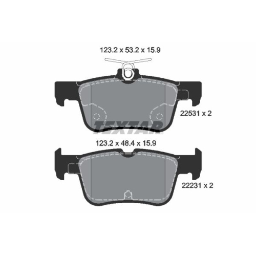 TEXTAR set placute frana,frana disc