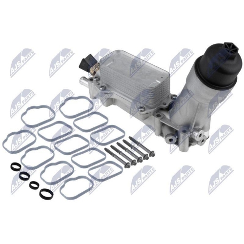 Radiator racire motor cu filtru Jeep Grand Cherokee 3.0, 3.6 2014-, Cherokee 3.2 2014-, Wrangler 3.6 2014-, Dodge Ram 1500 3.0, 3.6, 5.7 2014-, 2 senzori, versiune Aluminiu, 68105583AF