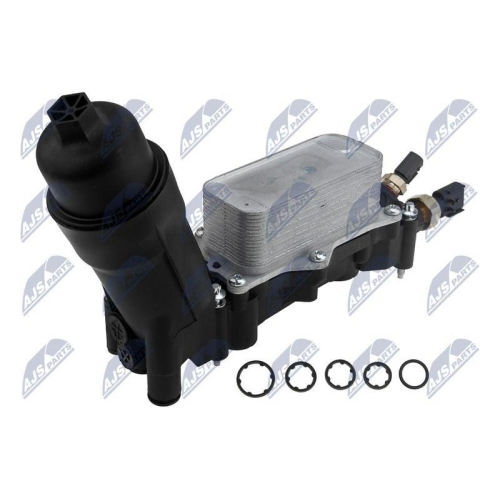Radiator racire motor cu filtru Jeep Grand Cherokee 3.0, 3.6 2014-, Cherokee 3.2 2014-, Wrangler 3.6 2014-, Dodge Ram 1500 3.0, 3.6, 5.7 2014-, 2 senzori, versiune Plastic, 68105583AF