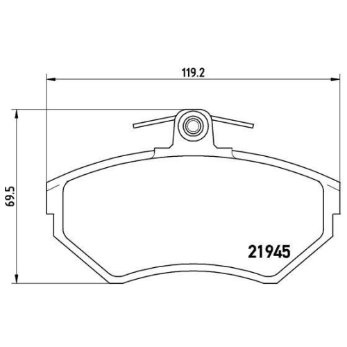 Placute frana Seat Arosa (6h1), Cordoba (6k1, Cordoba Vario (6k5), Cordoba Vario Box / Estate (6k5), Ibiza 2 (6k1), Inca (6k9), Toledo I (1l2); Vw Caddy 2 Box (9k9a), Caddy 2 Mpv (9k9b), Golf 3 (1h1), Golf 3 Cabriolet (1e7), Golf 3 Variant (1h5), Golf 4 C