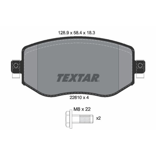 TEXTAR set placute frana,frana disc Q+