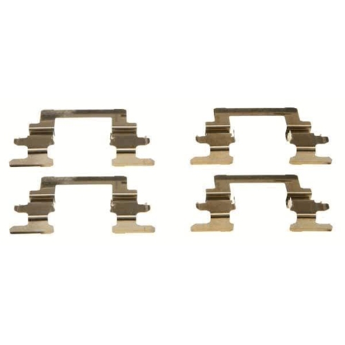 Set accesorii placute frana Citroen; Jeep; Mitsubishi; Peugeot, punte Fata, restrictii producator : Akebono, TRW