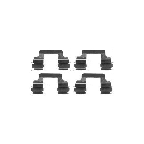 Set accesorii placute frana Delphi LX0383, parte montare : Punte Spate