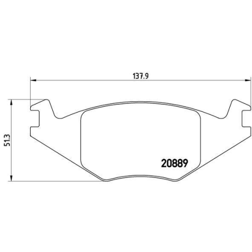 Placute frana Seat Cordoba (6k1 6k2) 02.93-12.02, Ibiza 2 (6k1) 03.93-05.02; Vw Golf 2 (19e 1g1) 08.83-12.92, Golf 2 Van (19e 1g1) 08.83-07.91, Jetta 2 (19e 1g2 165) 08.83-12.92, Passat B1 Variant (33) 05.73-10.81, Polo Classic (86c 80) 01.85-09.94, Polo
