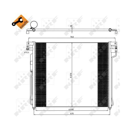 Condensator climatizare, Radiator clima Nissan Navara (D40), Pathfinder 3 (R51) Nrf 35582