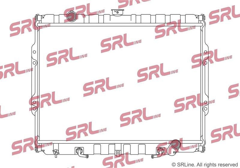 Radiator Hyundai Galloper 91-03, motor: 2.5 D, 598x425x26, SRLine, Aluminiu/ Plastic brazat, HR171502