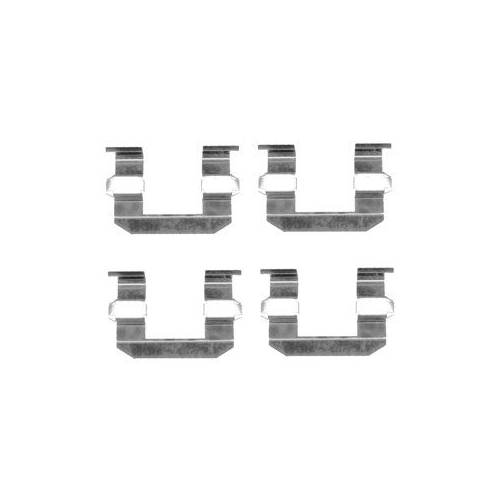 Set accesorii placute frana Delphi LX0400, parte montare : Punte Fata