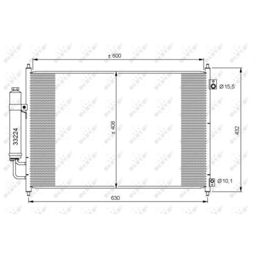 Condensator climatizare, Radiator clima Nissan X-Trail (T31) Nrf 35873