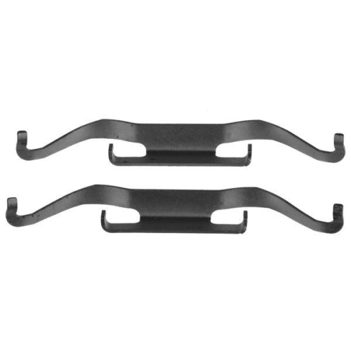 Set accesorii placute frana Vw Multivan T5 (7hm, Transporter T5 Box (7ha, Transporter T5 Bus (7hb, Transporter T5 Flatbed / Chassis (7jd, 1.9 TDi, 2.5 TDi, 2.5 TDI 4motion, VR6 3.2, VR6 3.2 4motion, 3.2 V6 4motion, punte Fata, restrictii : ATE, TRW