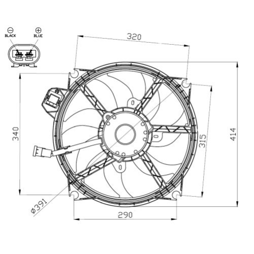 NRF Ventilator, radiator