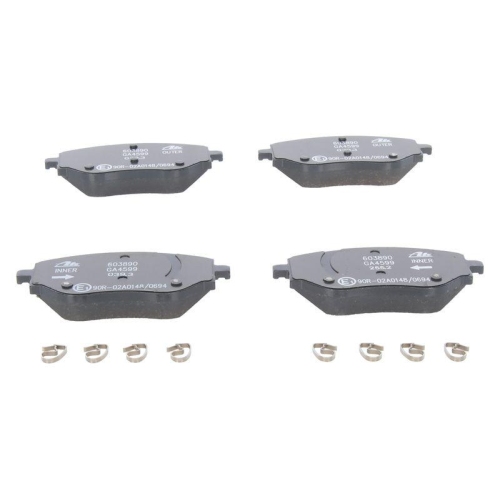 Placute frana Dacia Jogger (Rk) 09.21-, Logan 3 (3k) 05.21-, Sandero 3 01.21-; Mitsubishi Colt 7 Liftback (Vb) 09.23-; Nissan Micra 5 (K14) 12.16-; Renault Clio 5 (B7) 06.19-, Fata, ATE