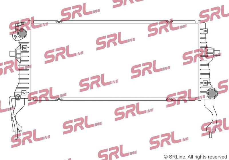Radiator Hyundai I30 16-; Kia Ceed 18-, Proceed 19-, Xceed 19-, motor: 1.6 CRDI, iesire - conector rapid, 650x290x40, SRLine, Aluminiu/ Plastic brazat, 25310M6300