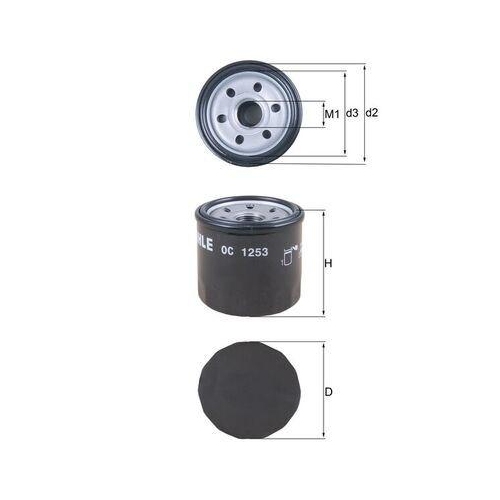 MAHLE Filtru ulei