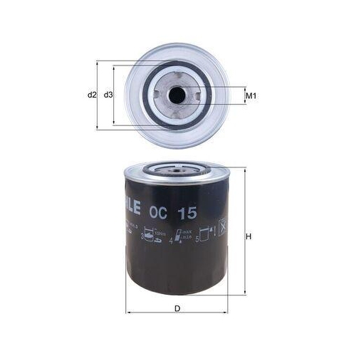 MAHLE Filtru ulei