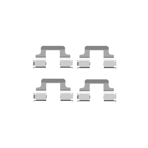 Set accesorii placute frana Delphi LX0437, parte montare : Punte Spate