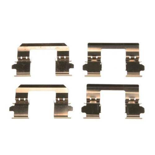 Set accesorii placute frana Nissan Qashqai / Qashqai +2 1 (J10, X-Trail 2 (T31), 1.5 DCi, 1.6, 2.0, 2.0 4WD, 2.0 dci, 2.0 dCi 4WD, 2.0 4X4, 2.0 dCi 4x4, 2.0 FWD, 2.5 4x4, punte Fata, restrictii producator : Akebono, TRW