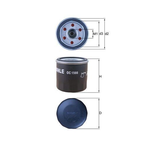 MAHLE Filtru ulei