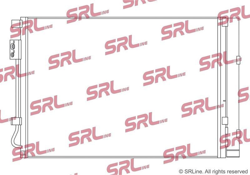 Condensator climatizare AC Hyundai I20 08-14, Solaris/Accent 10-, Veloster 11-, motor: 1.2, Condensator cu uscator integrat , 550(515)x373(369)x16, SRLine, miez si rezervor din aluminiu brazat, 976061W000; 976061W001