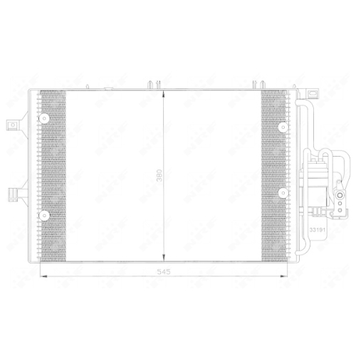 Condensator climatizare, Radiator clima Opel Corsa C (F08, F68) Nrf 35529