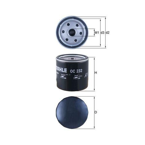 MAHLE Filtru ulei