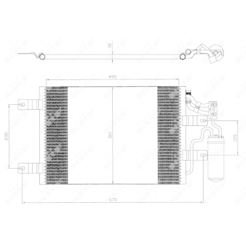 Condensator climatizare, Radiator clima Opel Meriva Nrf 35646