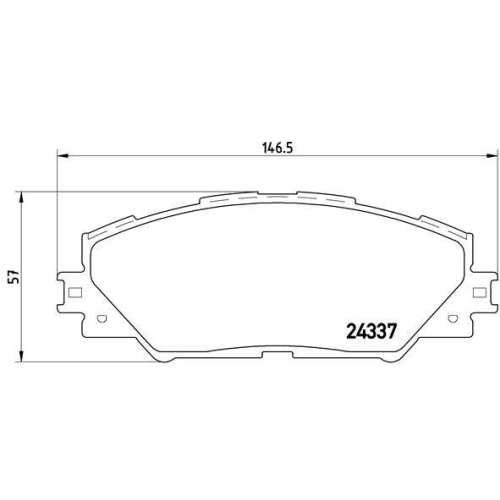 Placute frana Toyota Auris ( E15) 10.06-09.12, Auris ( E18) 10.12-12.18, Auris Estate ( E18) 07.13-12.18, Matrix ( E14) 01.08-12.15, Mirai (Jpd1) 12.14-05.20, Prius Plus ( W4) 05.11-, Rav 4 3 ( A3) 06.05-08.14, Rav 4 4 ( A4) 12.12-09.19, Rav 4 4 Van ( A4)