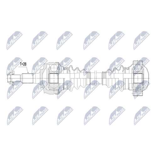 Planetara Porsche Boxster, Cayman 987 2.7, 3.2, 3.4 2004-, Spate, Stanga, Dreapta, 6 CV Manuala, 98733202423