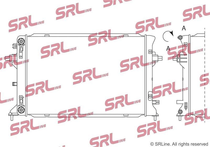 Radiator Hyundai Ioniq 16-, motor: EV, 610x403x16, SRLine, Aluminiu/ Plastic brazat, 25310G7000; 25310G7050