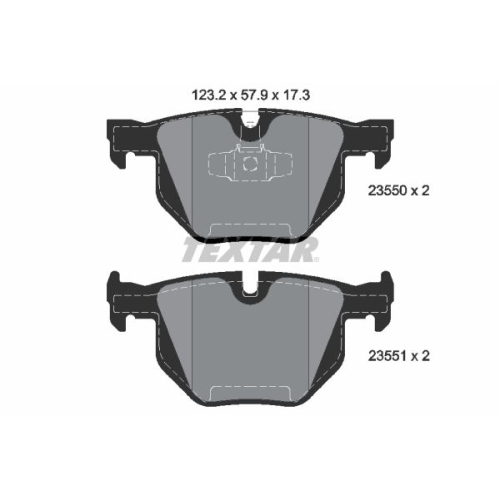 TEXTAR set placute frana,frana disc Q+