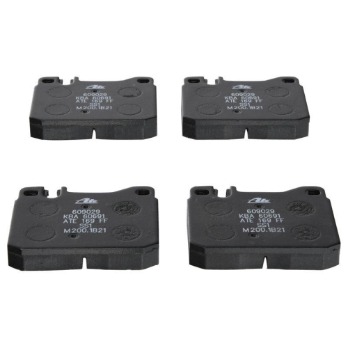 Placute frana Mercedes 123 (W123) 01.76-12.85, Clasa S (W126) 10.79-06.91, Clasa S Coupe (C126) 08.80-06.91, Sl (R107) 05.71-12.89, Sl Coupe (C107) 01.72-08.85, Fata, ATE