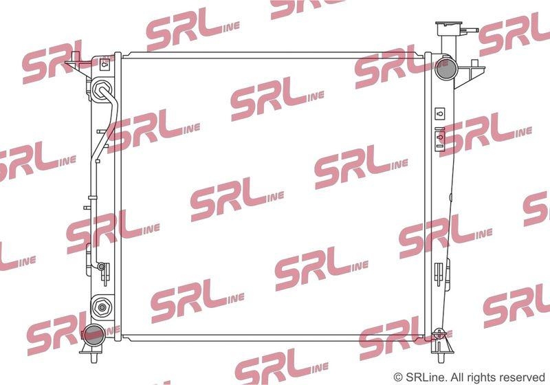 Radiator Hyundai Santa Fe (Tm) 18-, motor: 2.0 CRDI, 2.2 CRDI, 510x474x26, SRLine, Aluminiu/ Plastic brazat, 25310S1120