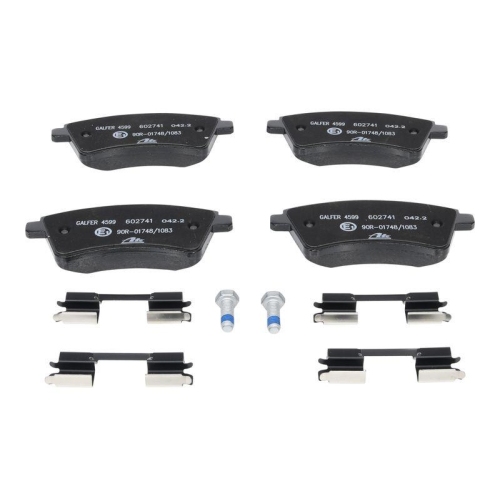 Set placute frana Ate 13046027412, parte montare : Punte fata