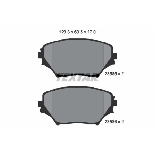 TEXTAR set placute frana,frana disc