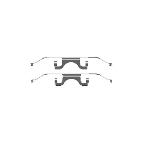 Set accesorii placute frana Delphi LX0503, parte montare : Punte Fata
