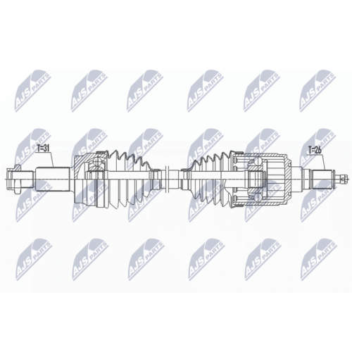 Planetara Range Rover Evoque L538 2.0, 2.0d, 2.2d 4wd 2011-2019, Spate, Stanga, Dreapta, CV Manuala, CV Automata, Dinamic Driveline, NPW-LR-027