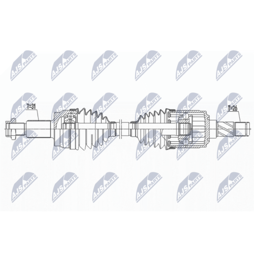 Planetara Range Rover Evoque L538 2.0, 2.0d, 2.2d 4wd 2011-2019, Spate, Stanga, Dreapta, CV Manuala, CV Automata, Efficient Driveline, NPW-LR-025