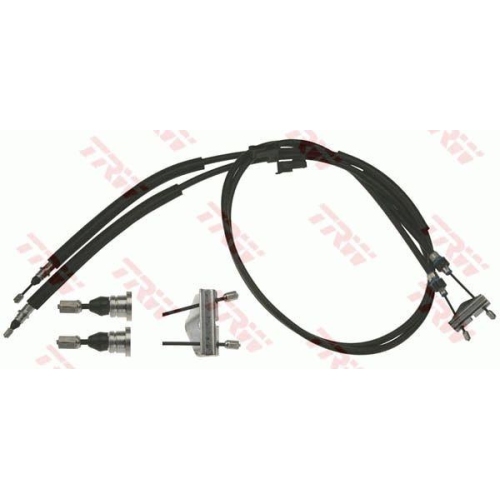 Cablu frana mana Volvo C30 (533), C70 2 Convertible (542), S40 2 (544), V40 Box / Liftback (525), V40 Cross Country (526), V40 Liftback (525), V50 (545), Spate, Stanga=Dreapta, TRW