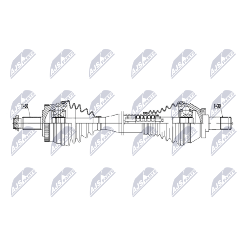 Planetara Range Rover 3 L322 2002-, Range Rover Sport L320 2005-, Fata, Stanga, Lungime 641mm, 7681Z
