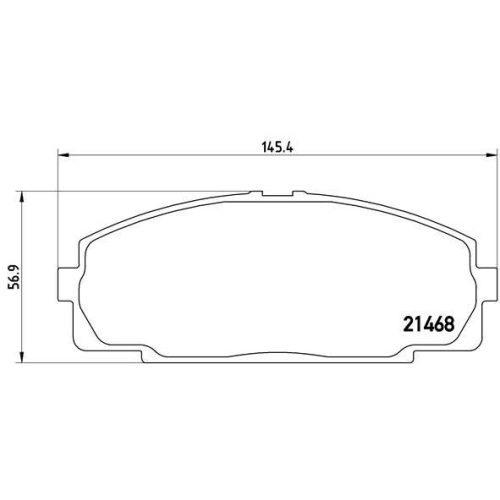 Placute frana Toyota Hiace 3 Box ( H5 H6 H7 H8 H9) 12.82-08.05, Hiace 3 Bus ( H5 H6 H7 H8 H9) 11.82-09.07, Hiace 4 Box ( H1 H2) 08.95-12.12, Hiace 4 Box ( H1) 08.89-02.05, Hiace 4 Bus ( H1 H2) 08.95-12.12, Hiace 4 Bus ( H1) 08.87-12.04, Fata, BREMBO