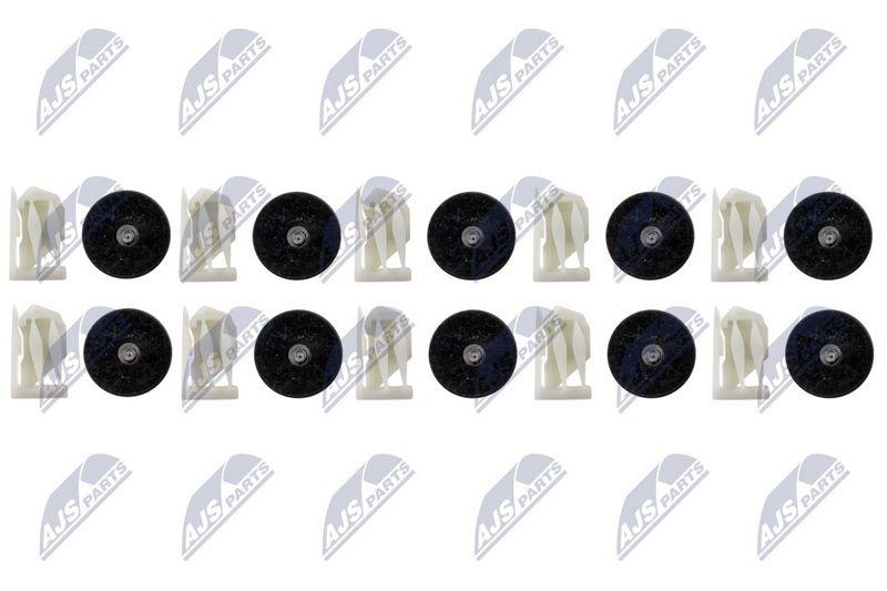 Clema, clips fixare BMW 7 (F01 / F02), 5 GT (F07), 5 (F10 / F11), 6 (F12 / F13), X6 (F16), X2 (F39), 2 (F45), 2 (F46), X1 (F48), X3 (G01), X4 (G02), X5 (G05), X6 (G06), X7 (G07), 7 (G11 / G12), 3 (G20 / G21), 5 (G30 / G31); set 20 bucati; 7147311312; NTY