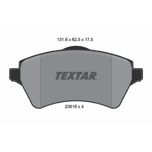 TEXTAR set placute frana,frana disc Q+