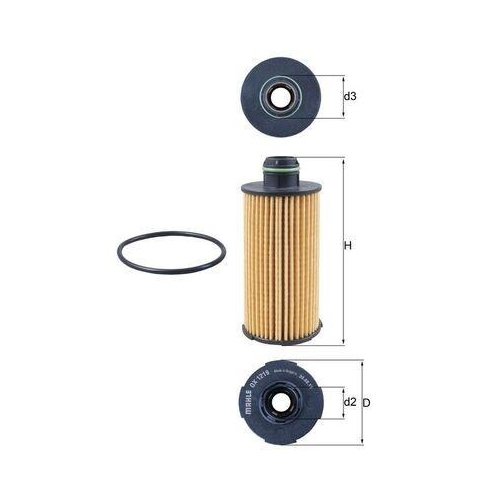 MAHLE Filtru ulei