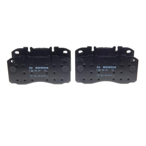 Placute frana Iveco Daily 4 Box 05.06-03.12, Daily 4 Platform / Chassis 05.06-03.12, Daily 5 Box 09.11-02.14, Daily 5 Platform / Chassis 09.11-02.14, Daily 6 Box 03.14-, Daily 6 Bus 03.14-, Daily 6 Platform / Chassis 03.14-, Fata, BOSCH