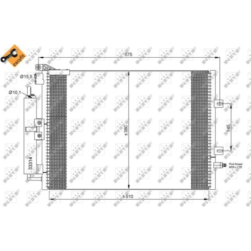 Condensator climatizare, Radiator clima Renault Clio 3, Modus / Grand Modus (F/Jp0) Nrf 35897