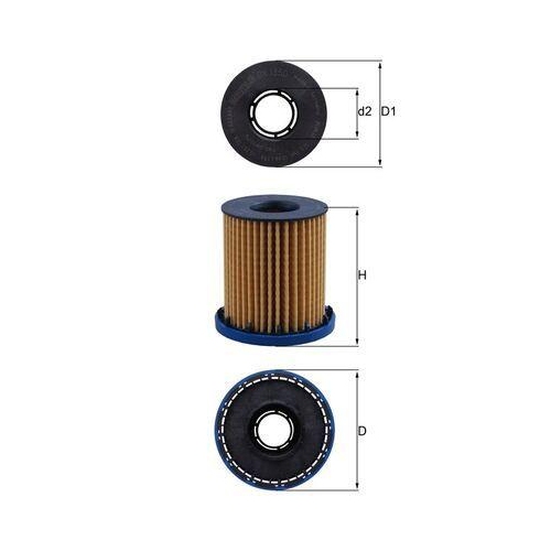 MAHLE Filtru ulei