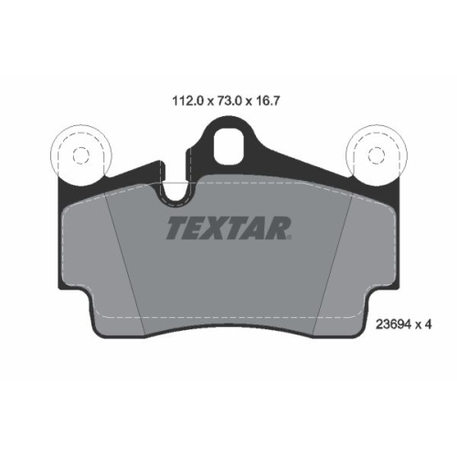 TEXTAR set placute frana,frana disc epad