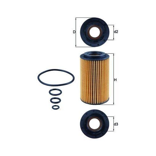 MAHLE Filtru ulei