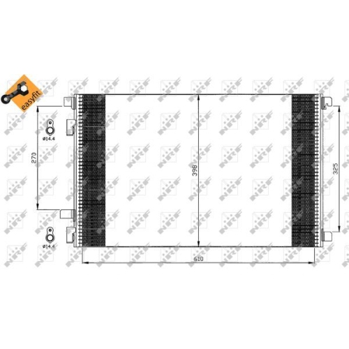 Condensator climatizare, Radiator clima Renault Grand Scenic 2 (Jm0/1), Megane 2 (Bm0/1, Cm0/1) Nrf 35449