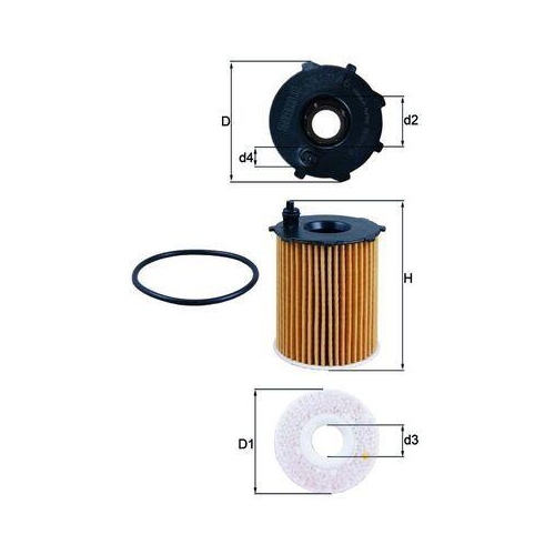 MAHLE Filtru ulei
