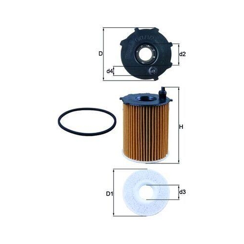 MAHLE Filtru ulei